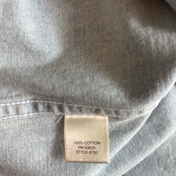 Vintage light wash long denim skirt 100% cotton 14 - Picture 8 of 9